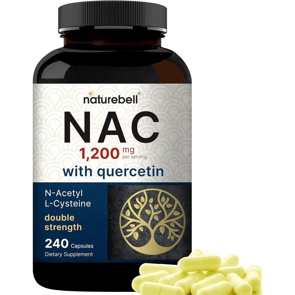 NatureBell NAC 1200mg with Quercetin 240 Capsules front view