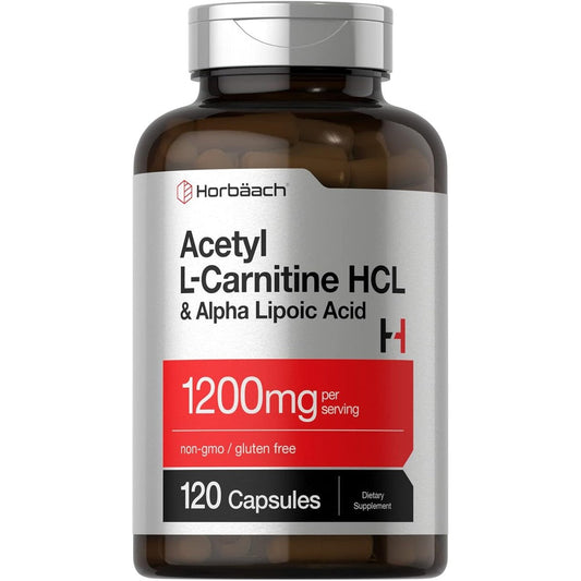 Horbäach Acetyl L Carnitine HCL and Alpha Lipoic Acid 1200mg capsules