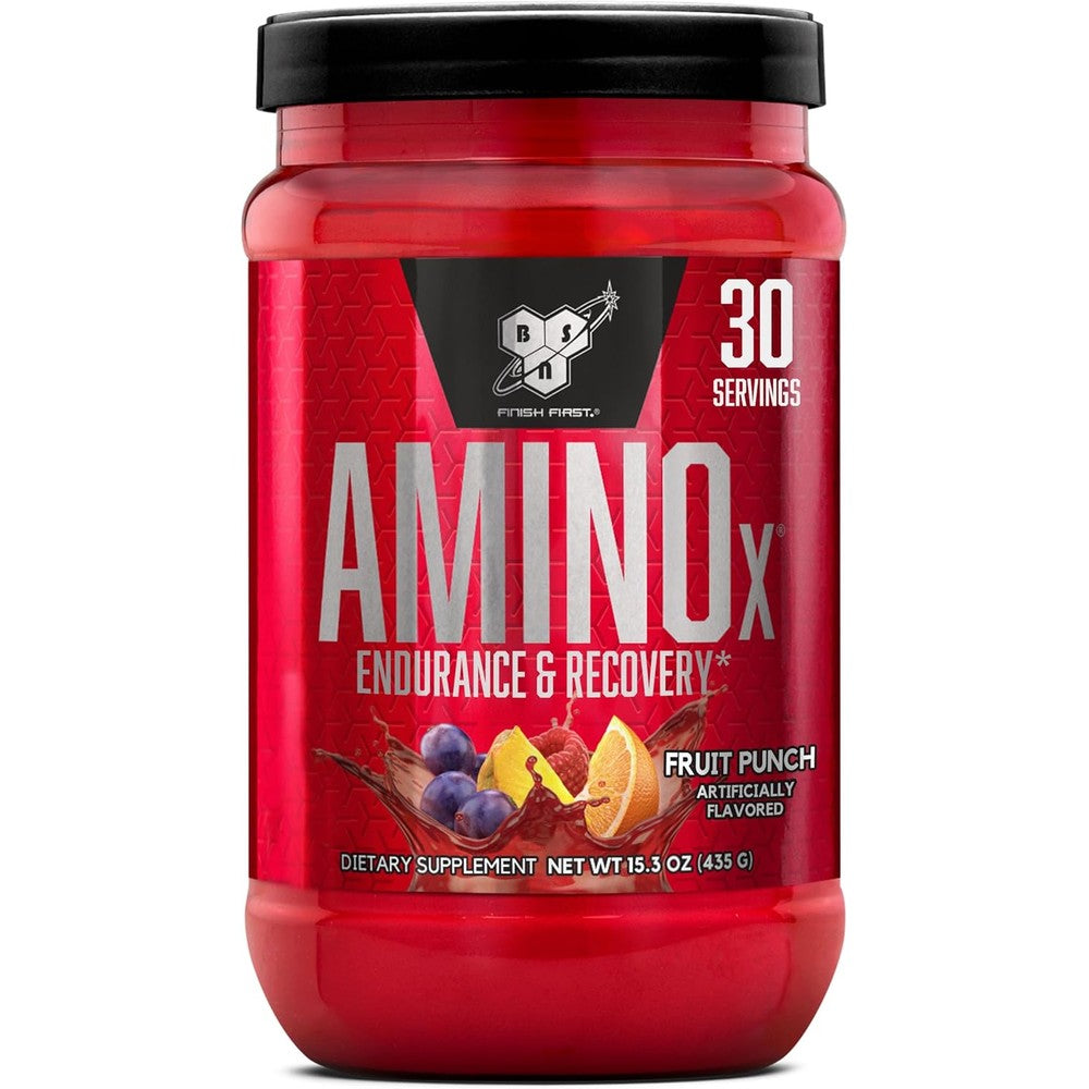 BSN Amino X muscle recovery powder front view
