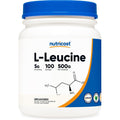Nutricost Pure L-Leucine Powder front view packaging bottle