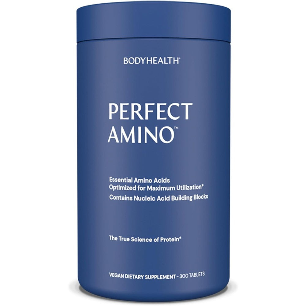 BodyHealth PerfectAmino 300 Tablets front view bottle package