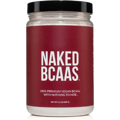 Naked Nutrition BCAAs Amino Acids Powder front view for muscle recovery.