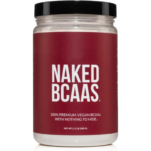 Naked Nutrition BCAAs Amino Acids Powder front view for muscle recovery.