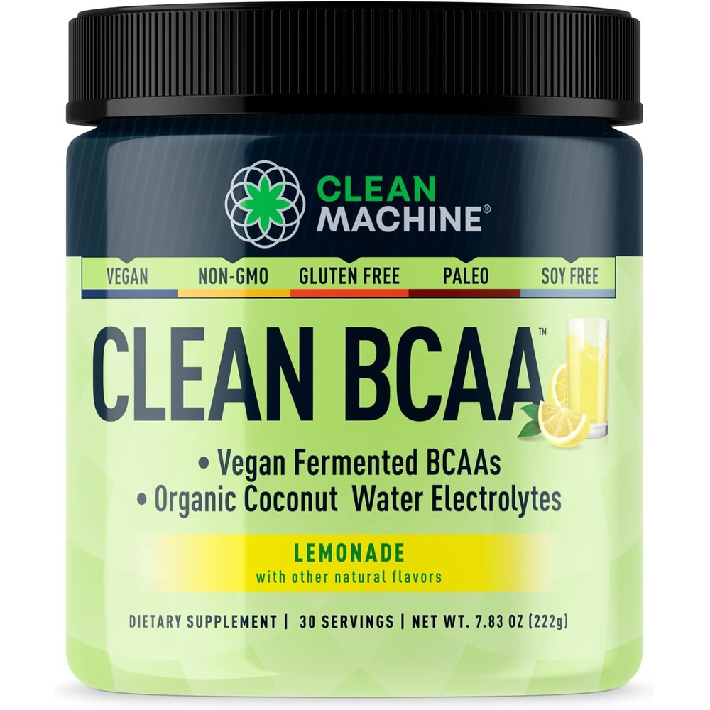 Clean Machine Clean BCAA Lemonade front view bottle