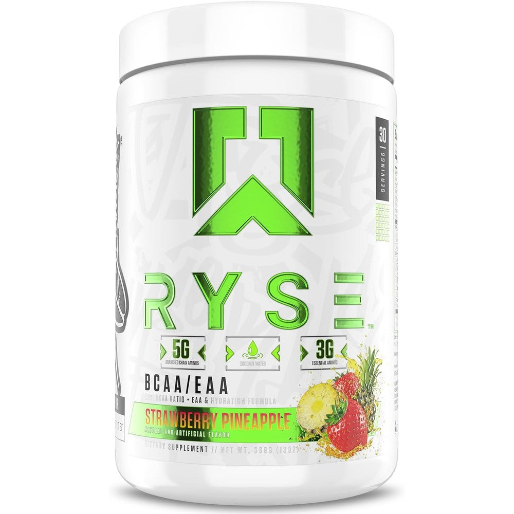 Ryse Up Supplements Bcaa Eaa Powder front view bottle
