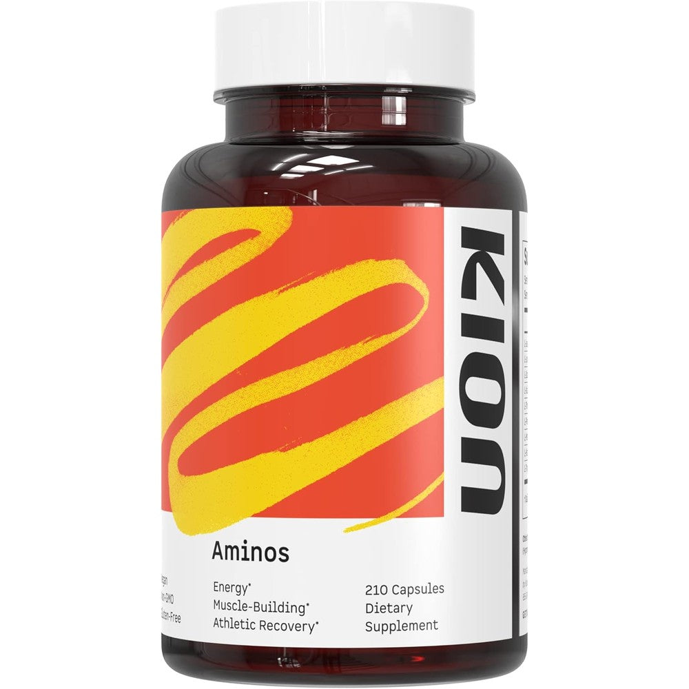 Kion Aminos Essential Amino Acids Capsules front view bottle