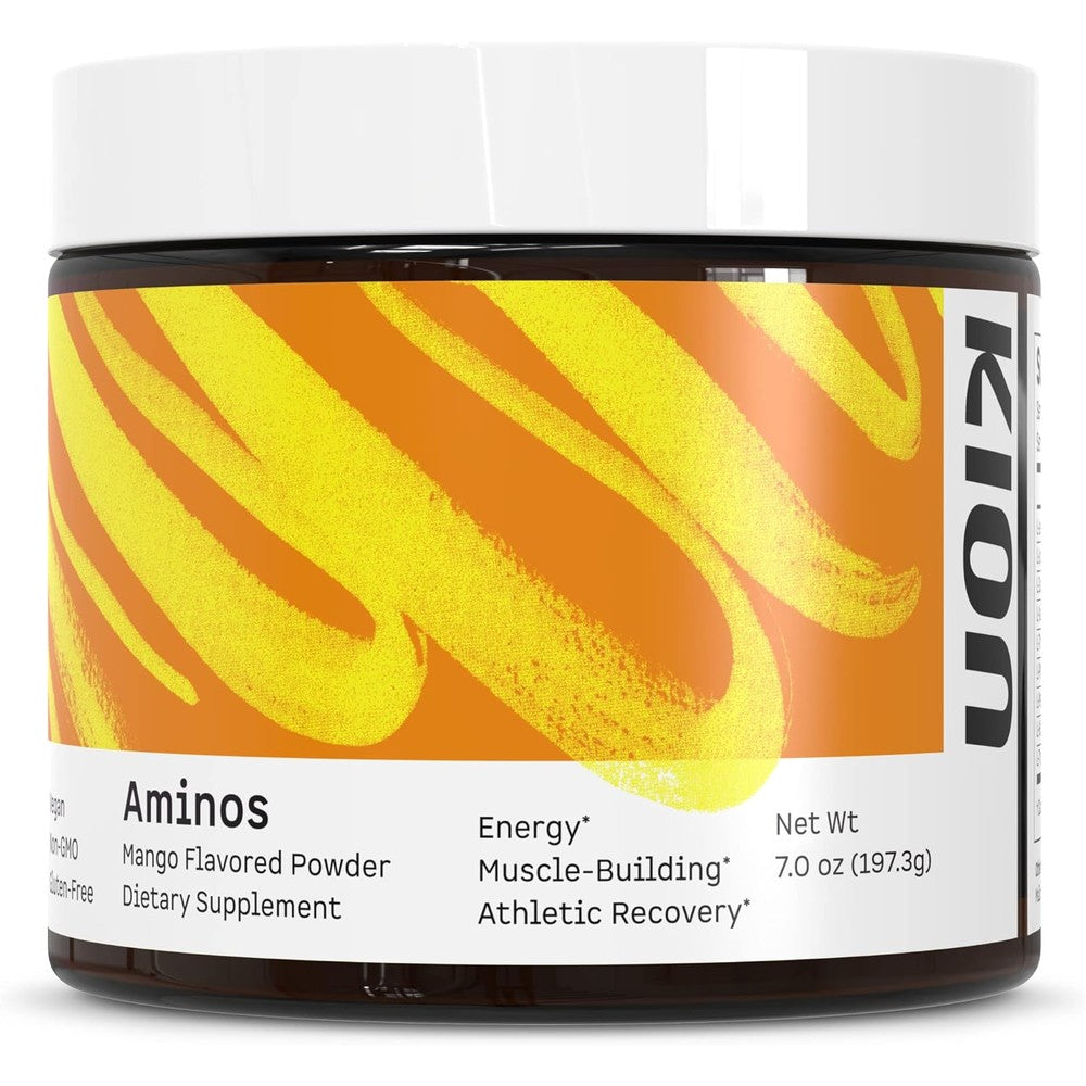 Kion Aminos Essential Amino Acids Powder Mango front view jar