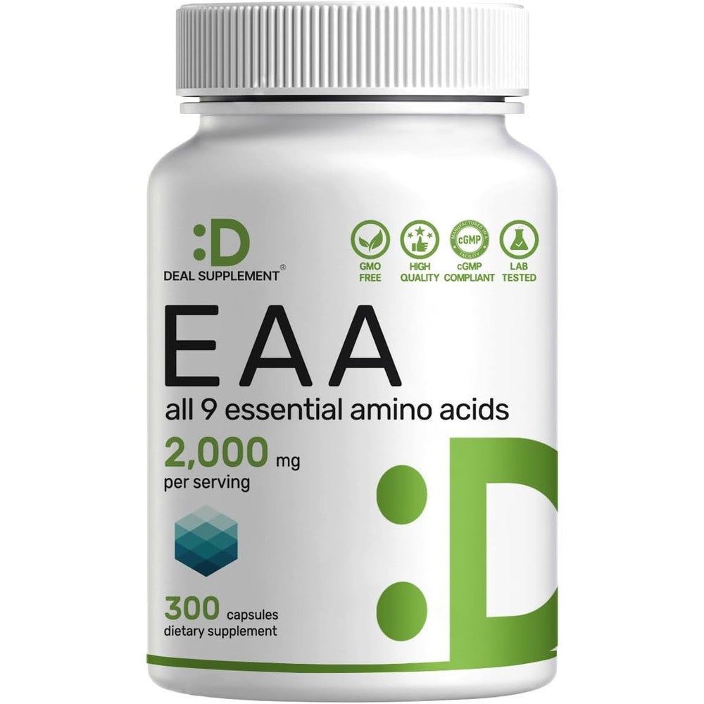 Deal Supplement essential amino acids capsules bottle front view