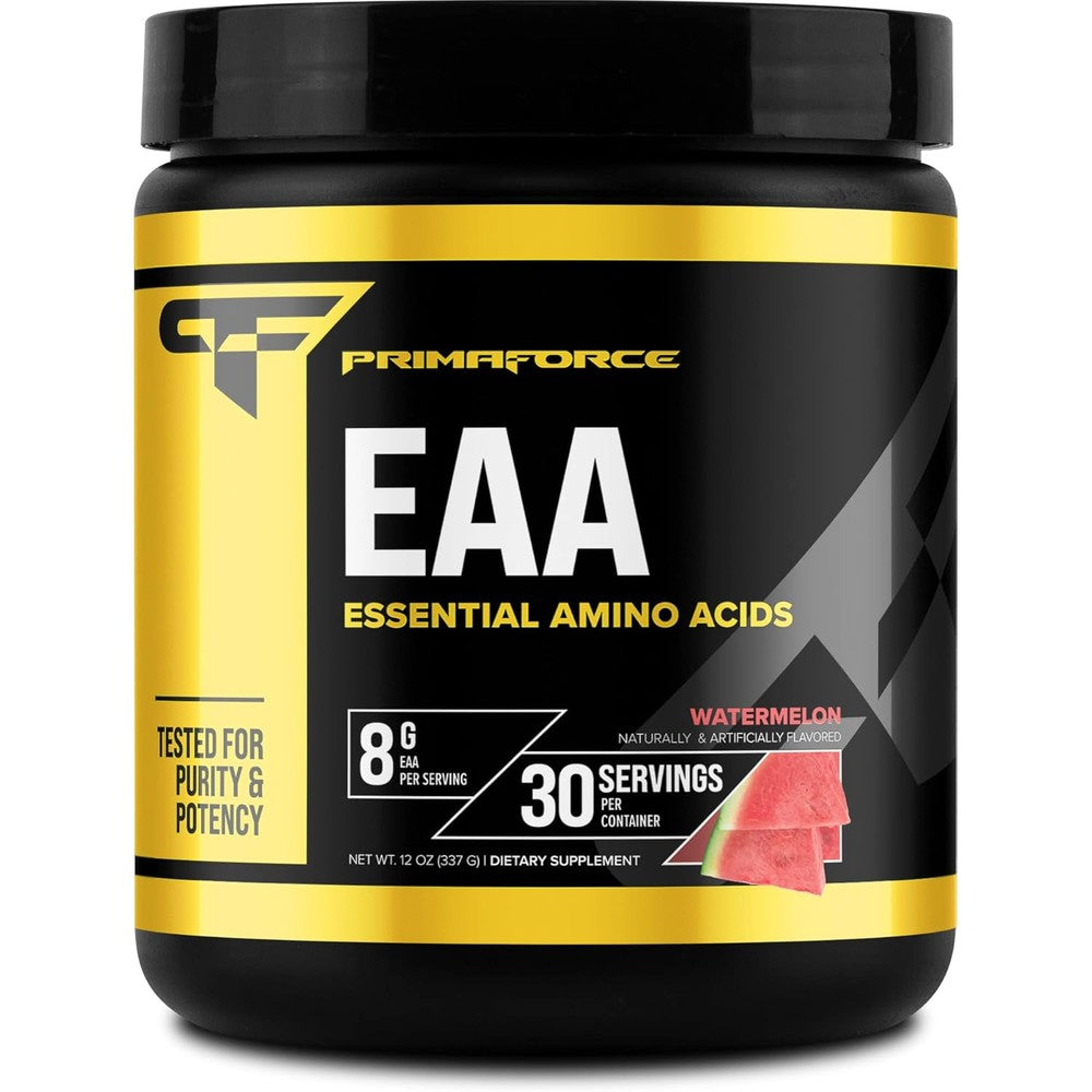 Primaforce EAA Powder watermelon front view product packaging