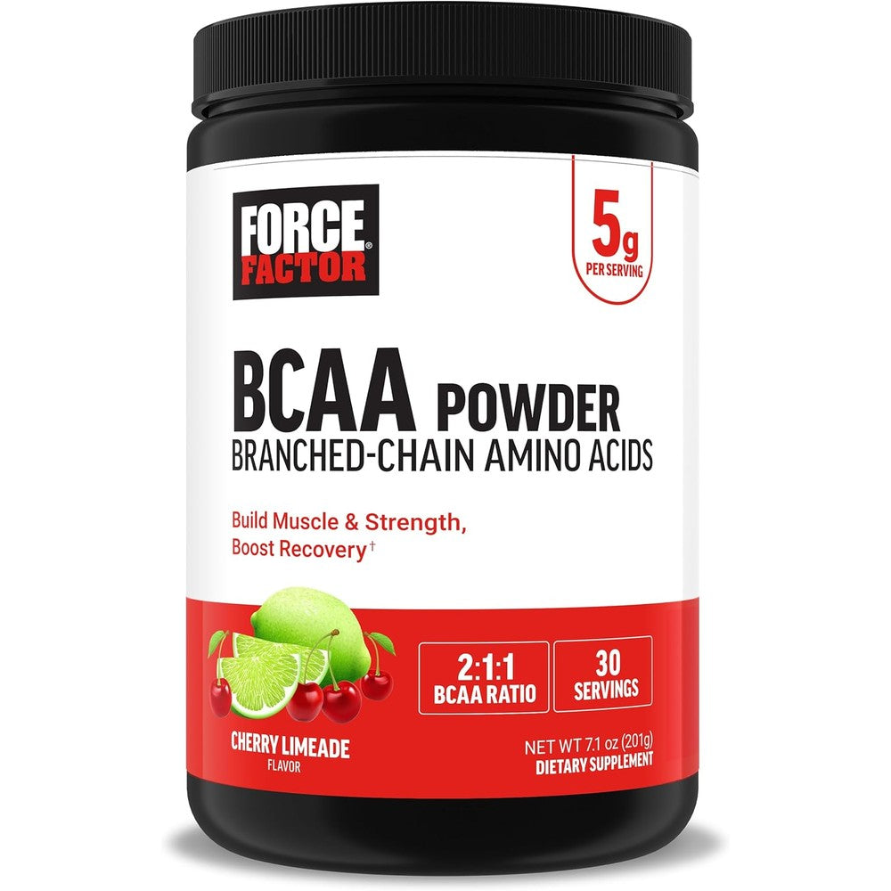 Force Factor BCAA Amino Acids supplement container front view