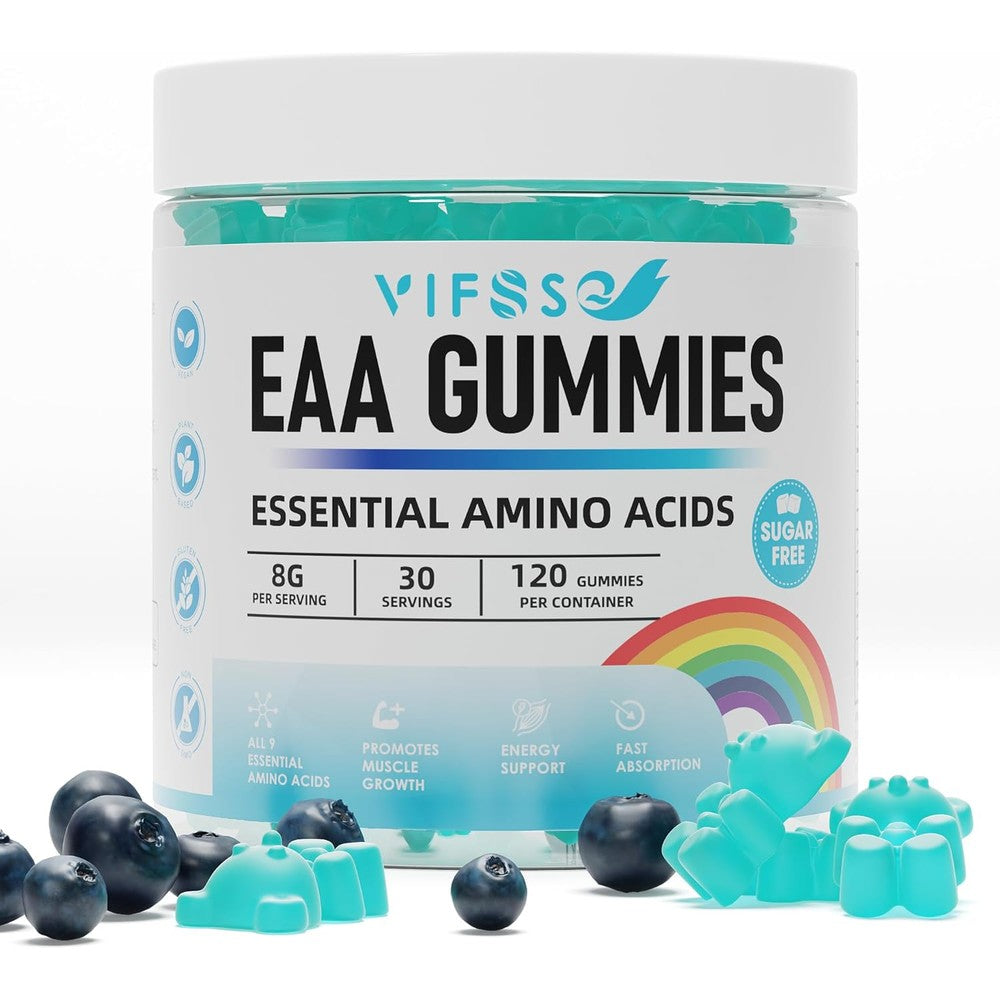 Vifssg Eaa Gummies front view bottle packaging