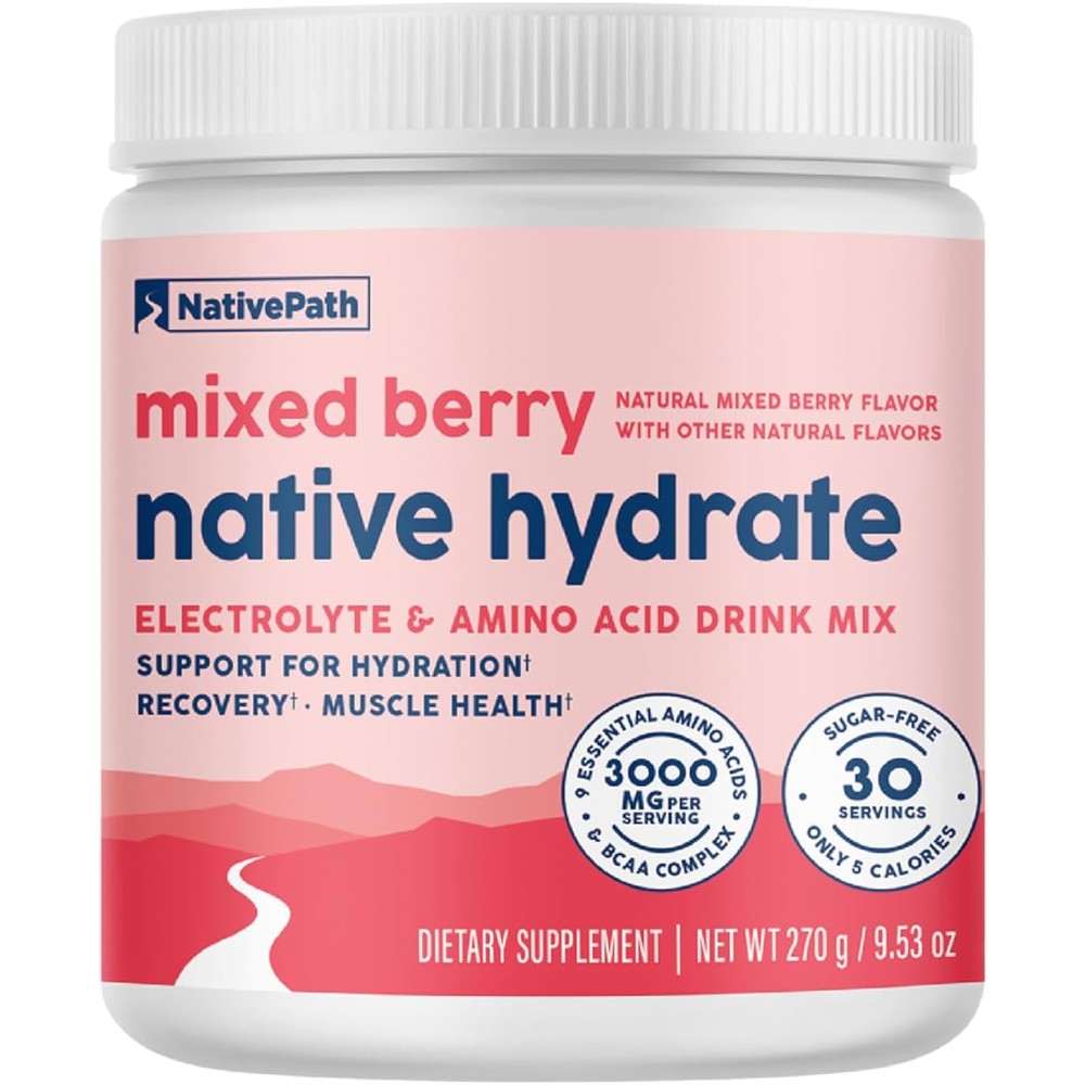 NativePath Native Hydrate electrolyte powder front view container
