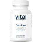 Vital Nutrients Carnitine 500mg supplement bottle front view wellness product