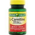 Spring Valley L-Carnitine supplement bottle front view health product