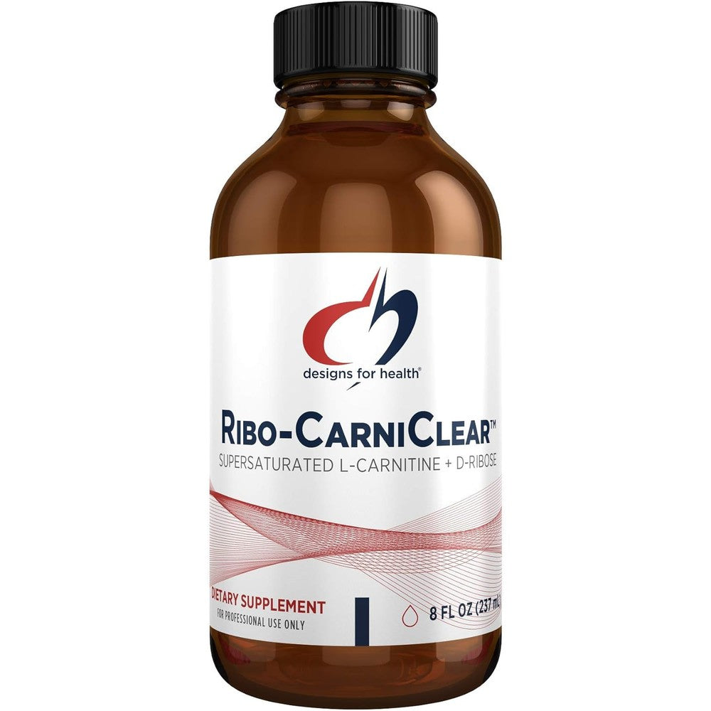 Designs For Health Ribo-CarniClear Liquid front view bottle packaging