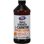 Now Sports Triple Strength Liquid L-Carnitine citrus front view bottle