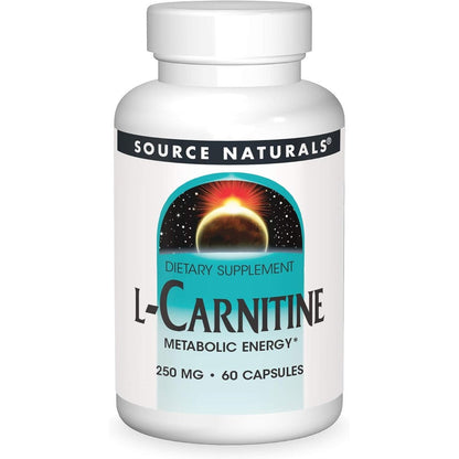 Source Naturals L-Carnitine 250mg bottle front view
