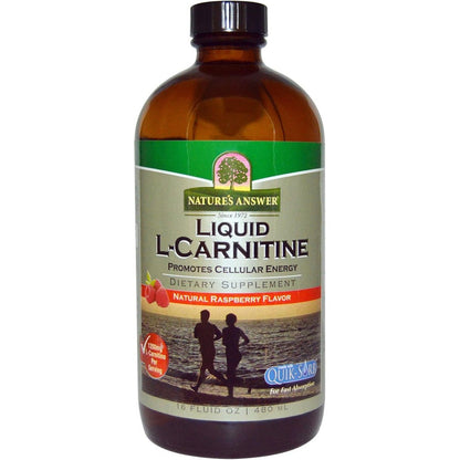 Nature's Answer Liquid L-Carnitine Natural Raspberry bottle front view