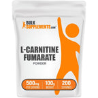 BulkSupplements L-Carnitine Fumarate Powder front view bottle