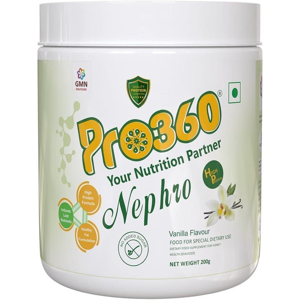 Pro360 Nephro HP protein powder container front view