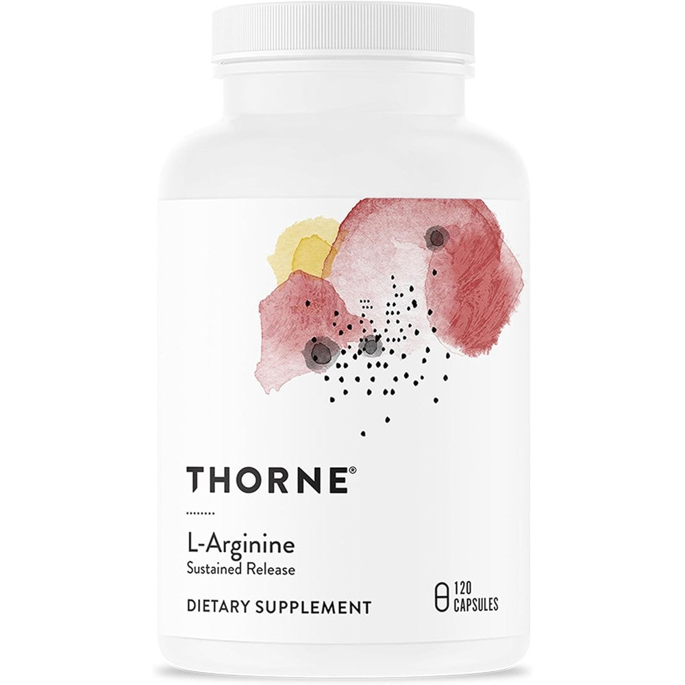 Thorne L-Arginine Sustained Release bottle front view supplement