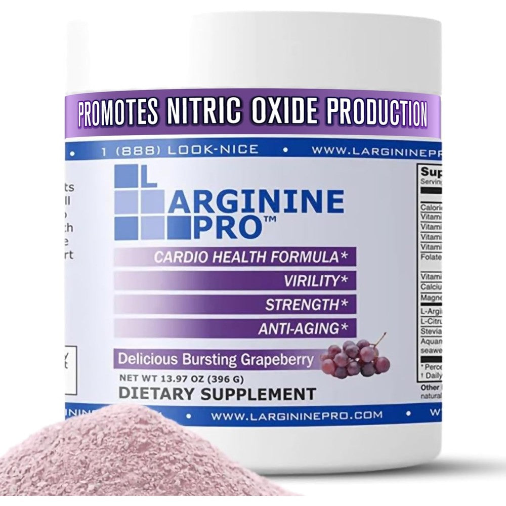 L-Arginine Pro powder tub front view