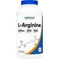 Nutricost L-Arginine 500mg 300 Capsules front view supplement bottle