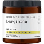 Beyond Raw Chemistry Labs L-Arginine Powder container front view supplement container