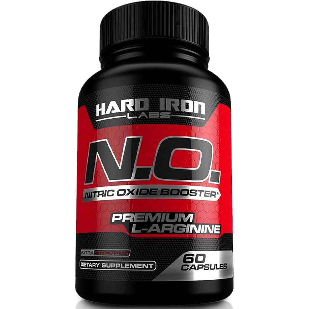 Hard Iron Labs Nitric Oxide Booster front view label