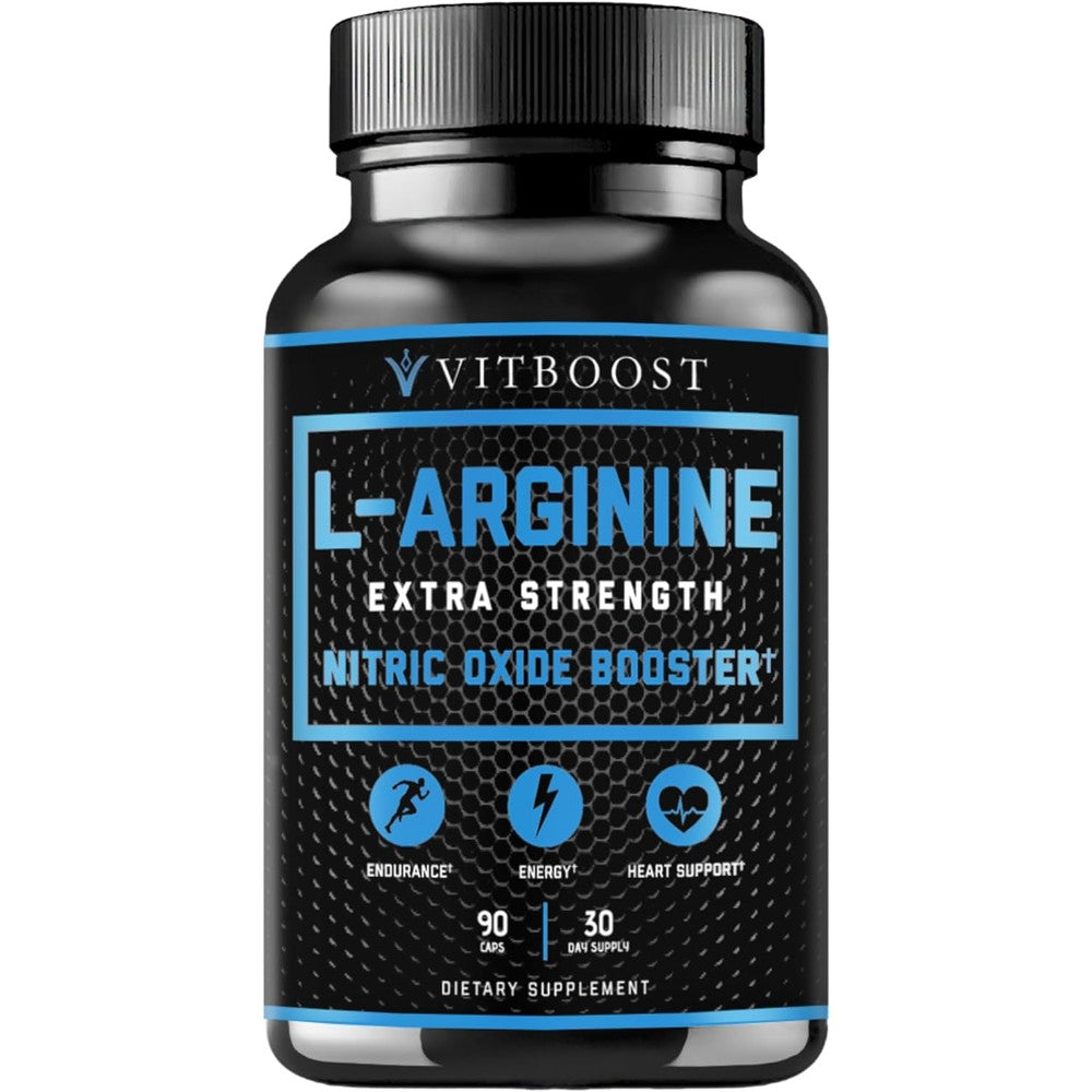 Vitboost L-Arginine Capsules 1500mg front view