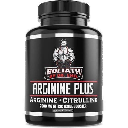 Dr. Emil Nutrition Arginine Plus front view showing 2500mg potency.