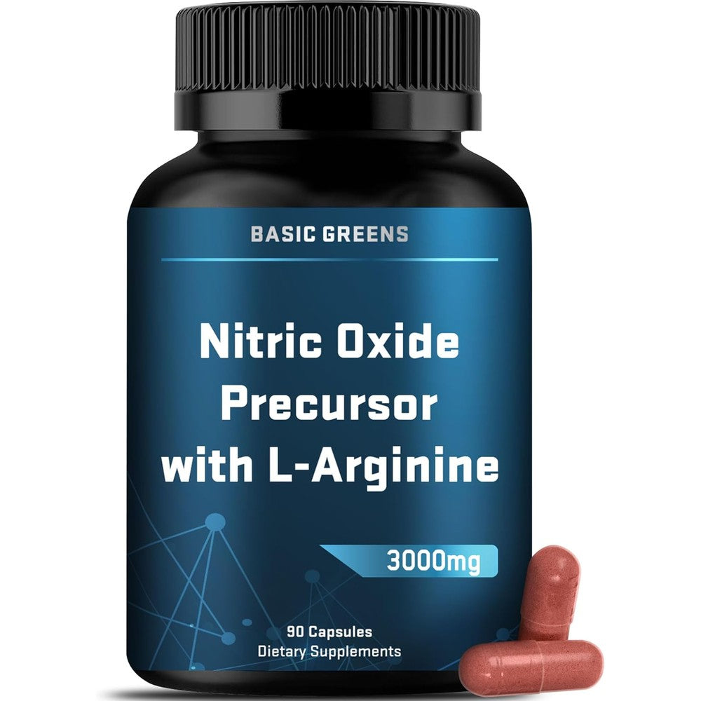 Basic Greens L-Arginine 3000mg front view bottle