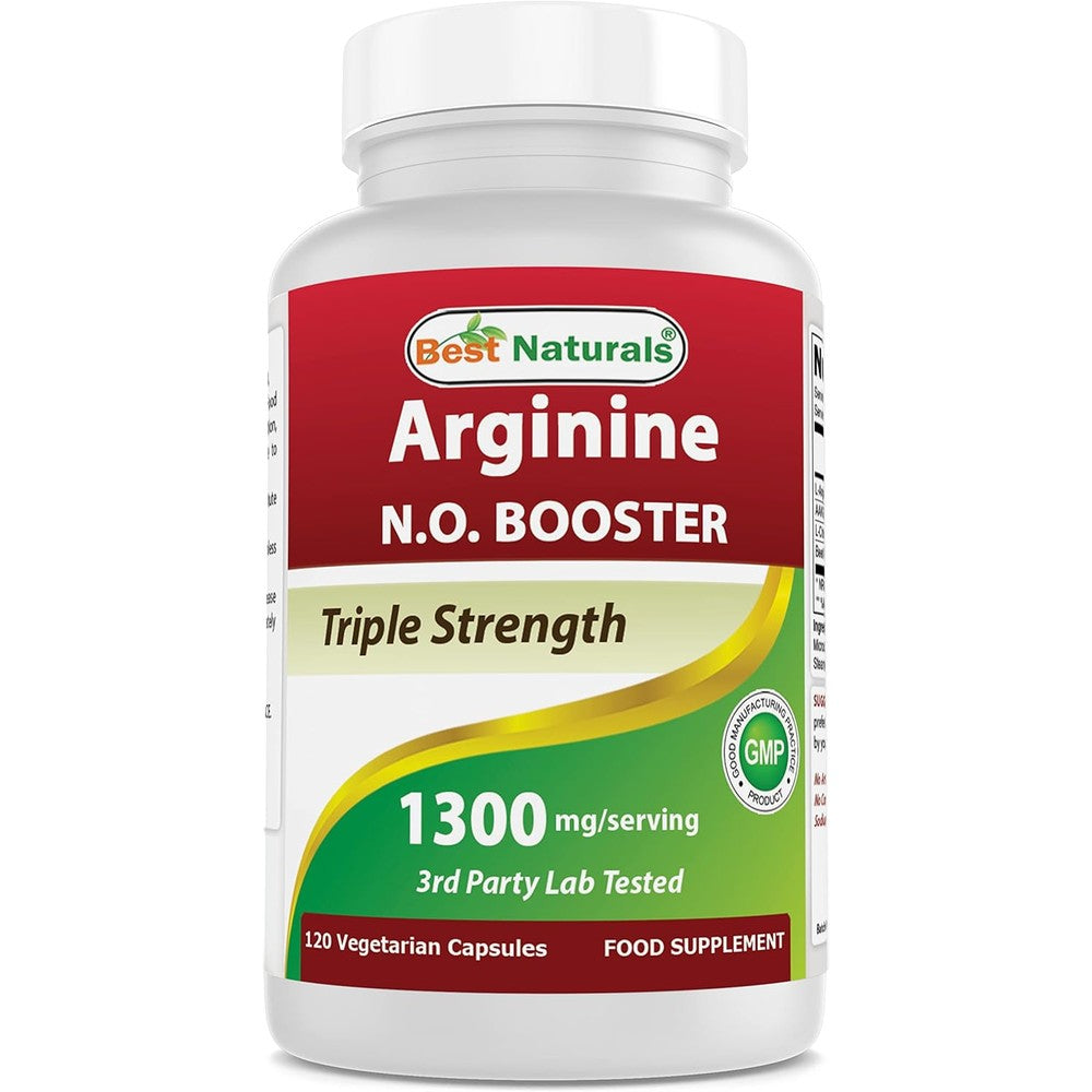 Best Naturals L-Arginine NO Booster front view bottle