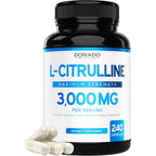 Dorado Nutrition L-Citrulline 3000mg 240 Capsules front view supplement bottle