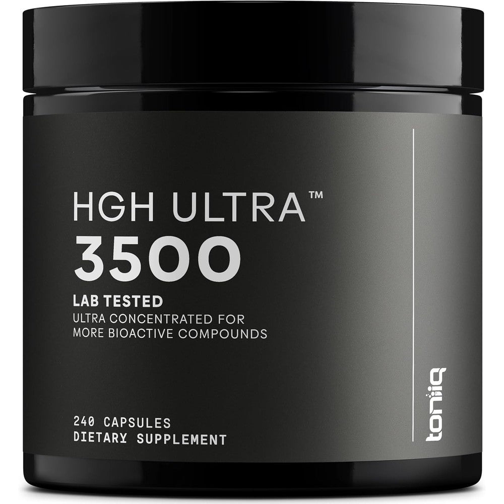 Toniiq HGH Ultra 3500 supplement bottle front view