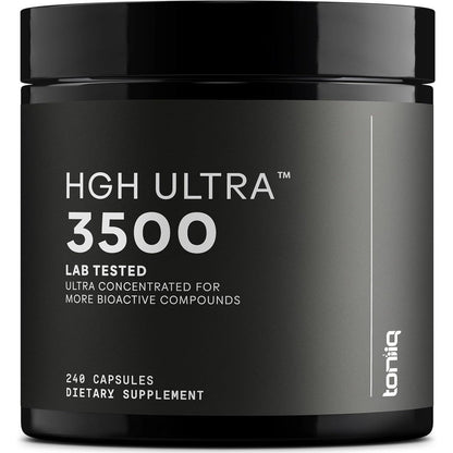 Toniiq HGH Ultra 3500 supplement bottle front view