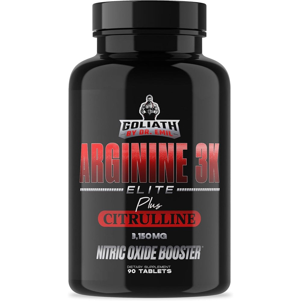Dr. Emil Nutrition Elite L-Arginine 3150mg front bottle view