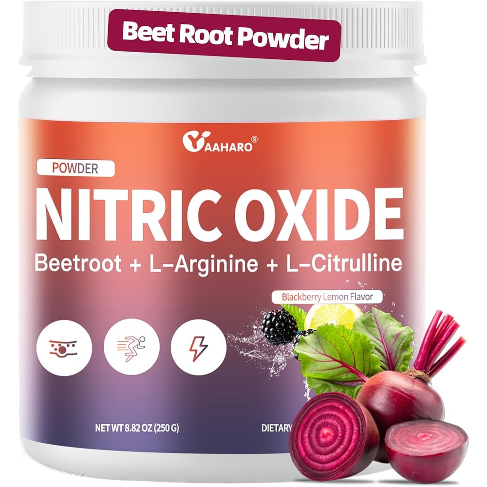 Yaaharo Nitric Oxide Supplement Beet Root Powder front view