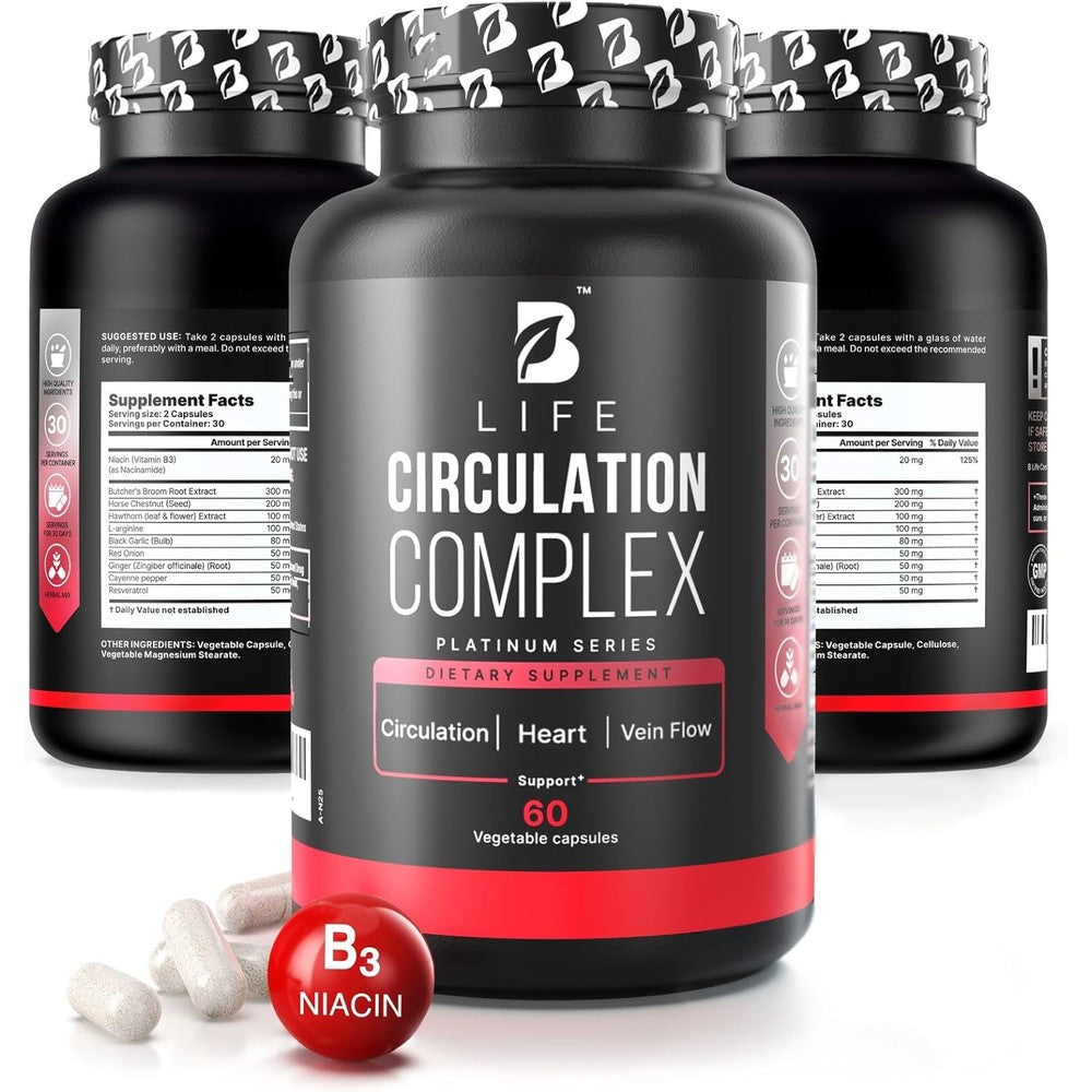 B Life Circulation Support Supplement bottle front view