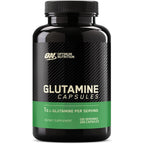 Optimum Nutrition L-Glutamine capsules front view bottle packaging