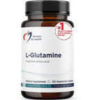 Designs For Health L-Glutamine capsules front view bottle packaging