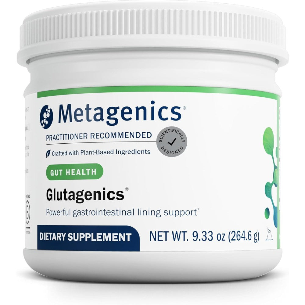 Metagenics Glutagenics L-Glutamine powder bottle front view