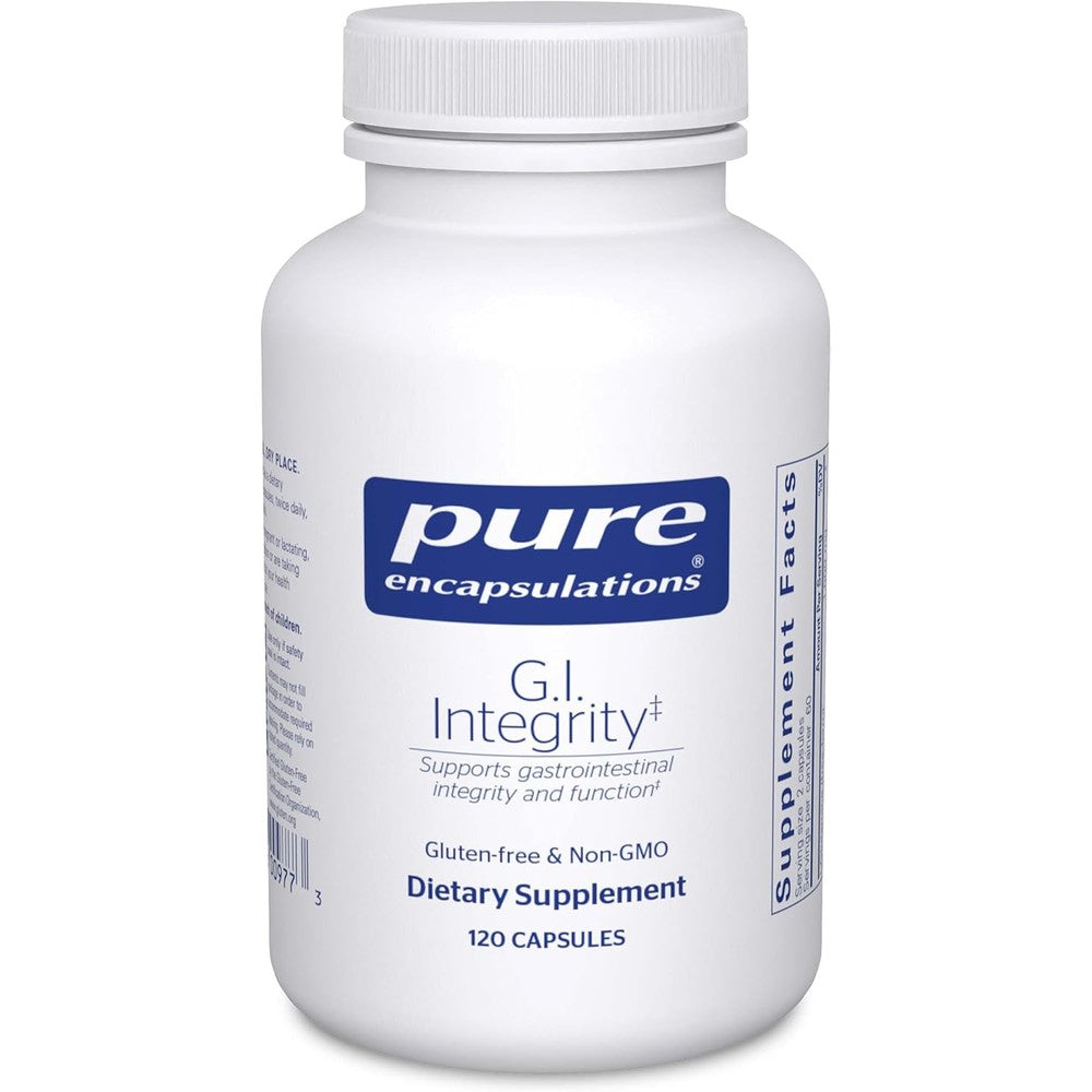 Pure Encapsulations G.I. Integrity 120 Capsules front bottle view supplement
