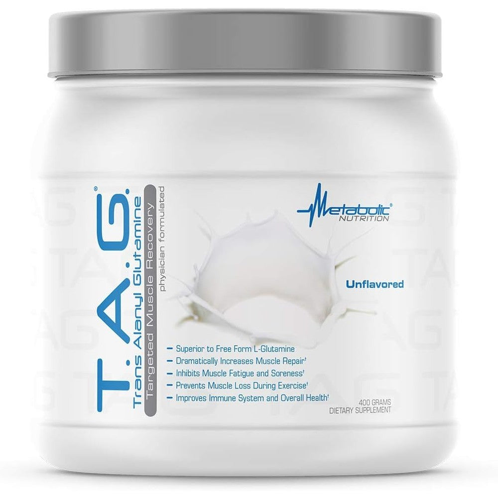 Metabolic Nutrition TAG Trans Alanyl Glutamine 400g front view
