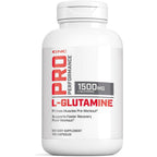 Gnc Pro Performance L Glutamine 1500mg 180 Capsules front view bottle