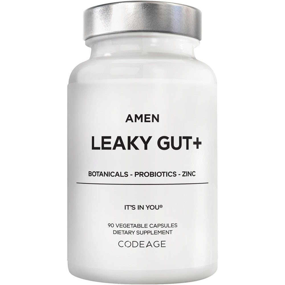 Amen Leaky Gut supplement bottle front view