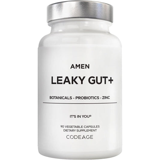 Amen Leaky Gut supplement bottle front view