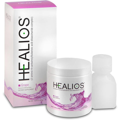 Healios Grape Flavor Oral Health Supplement front view bottle