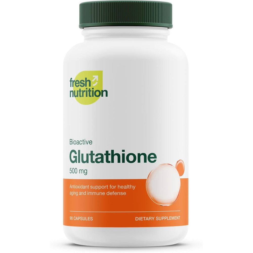 Fresh Nutrition Bioactive Reduced Glutathione supplement bottle front view