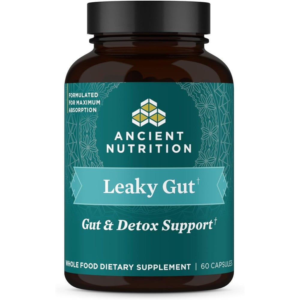 Ancient Nutrition Leaky Gut Supplement bottle front view